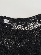 Moschino mini black beads knitwear vintage