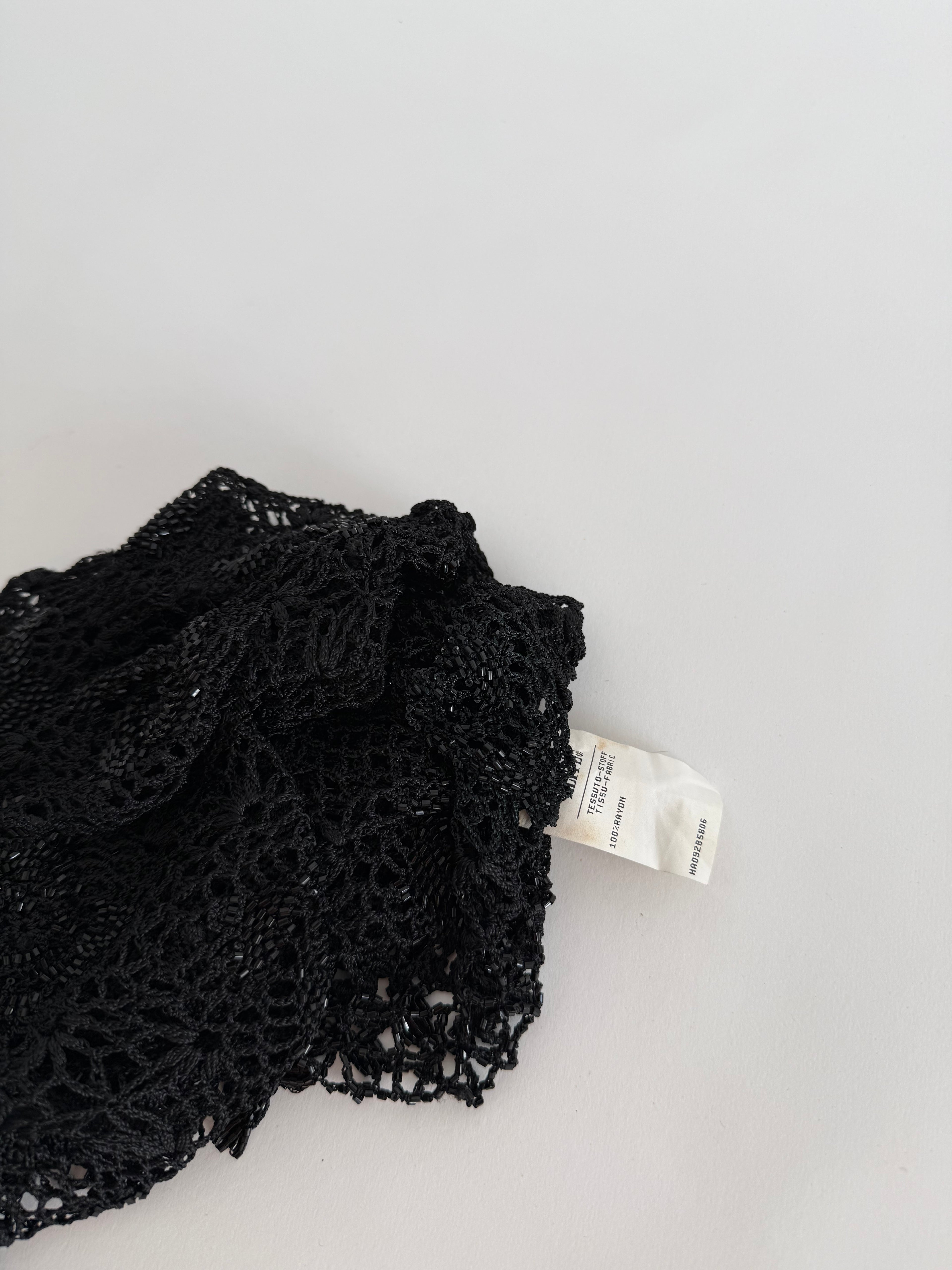 Moschino mini black beads knitwear vintage
