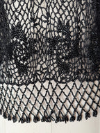 Moschino mini black beads knitwear vintage