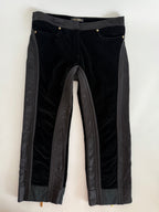 Roberto Cavalli FW 2004 velvet capri pants
