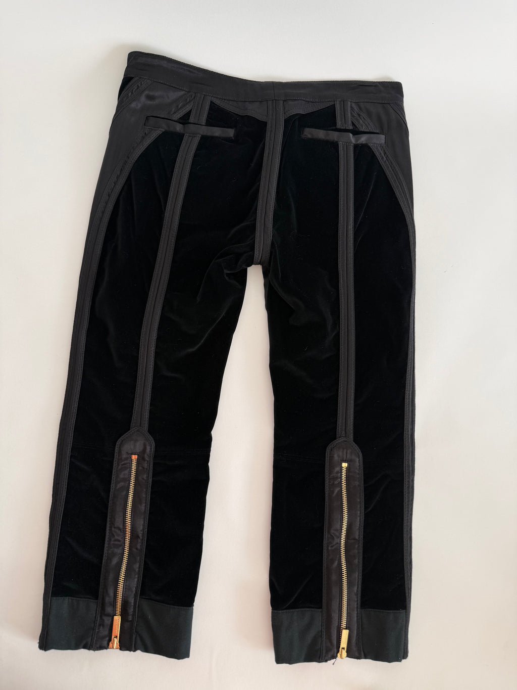 Roberto Cavalli FW 2004 velvet capri pants
