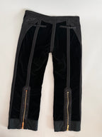 Roberto Cavalli FW 2004 velvet capri pants