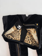 Roberto Cavalli FW 2004 velvet capri pants