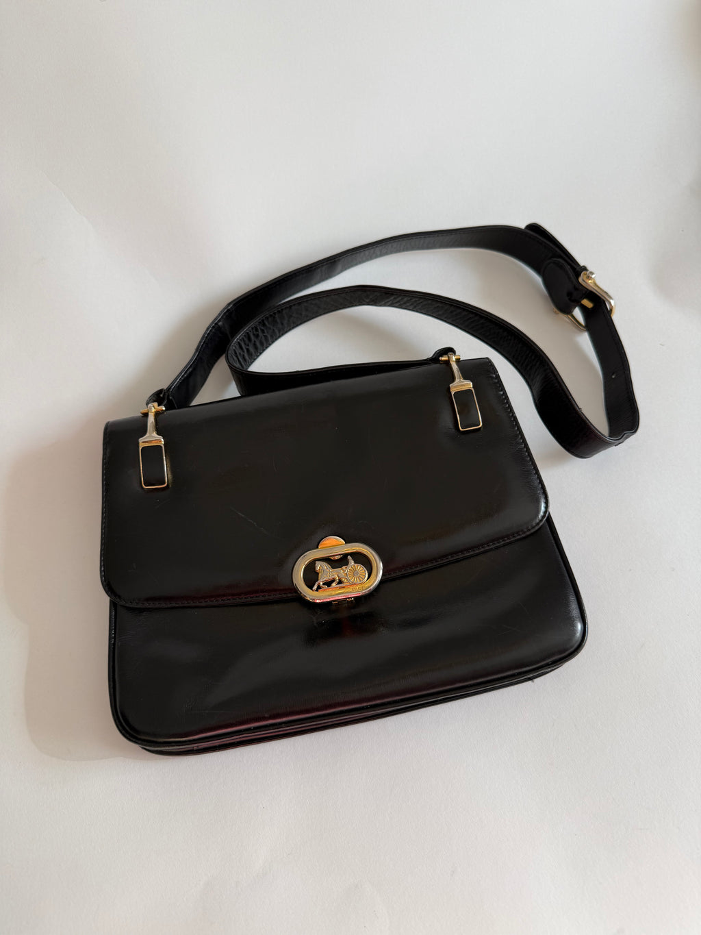 Céline Triomphe black handbag