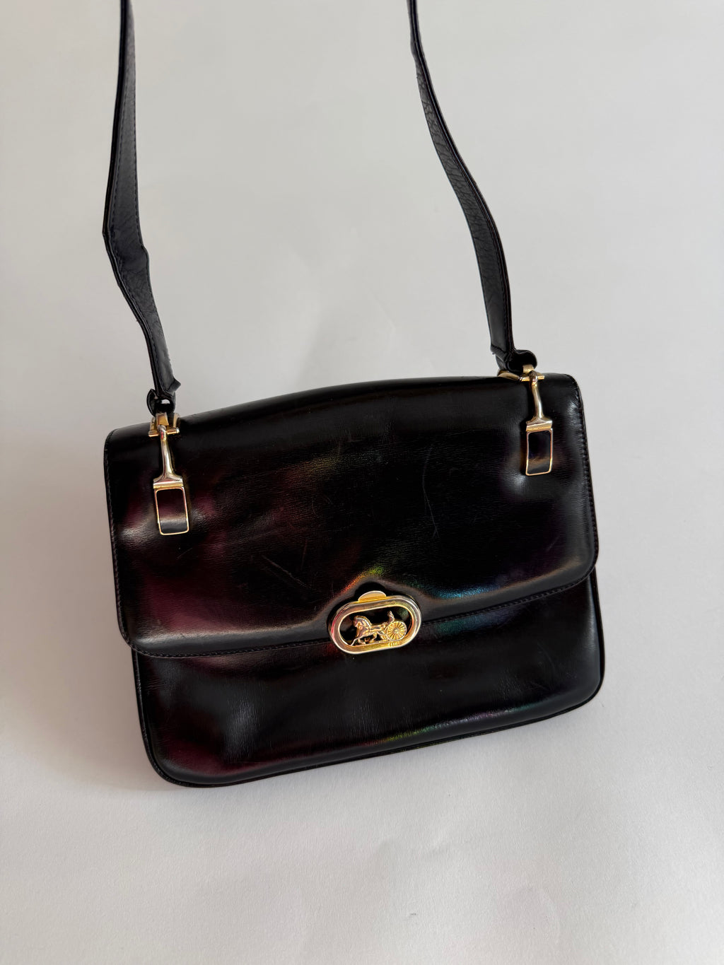 Céline Triomphe black handbag