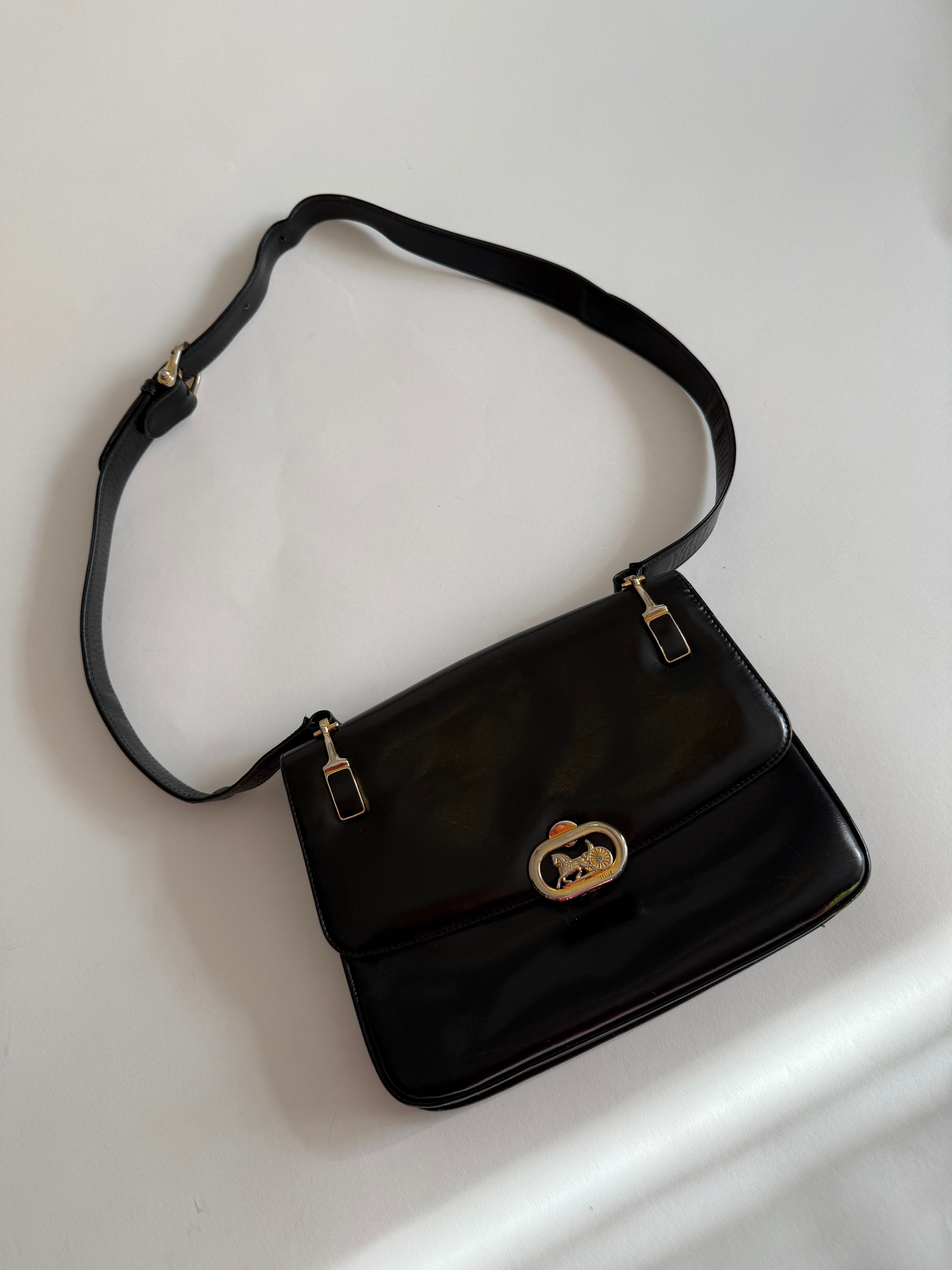 Céline Triomphe black handbag