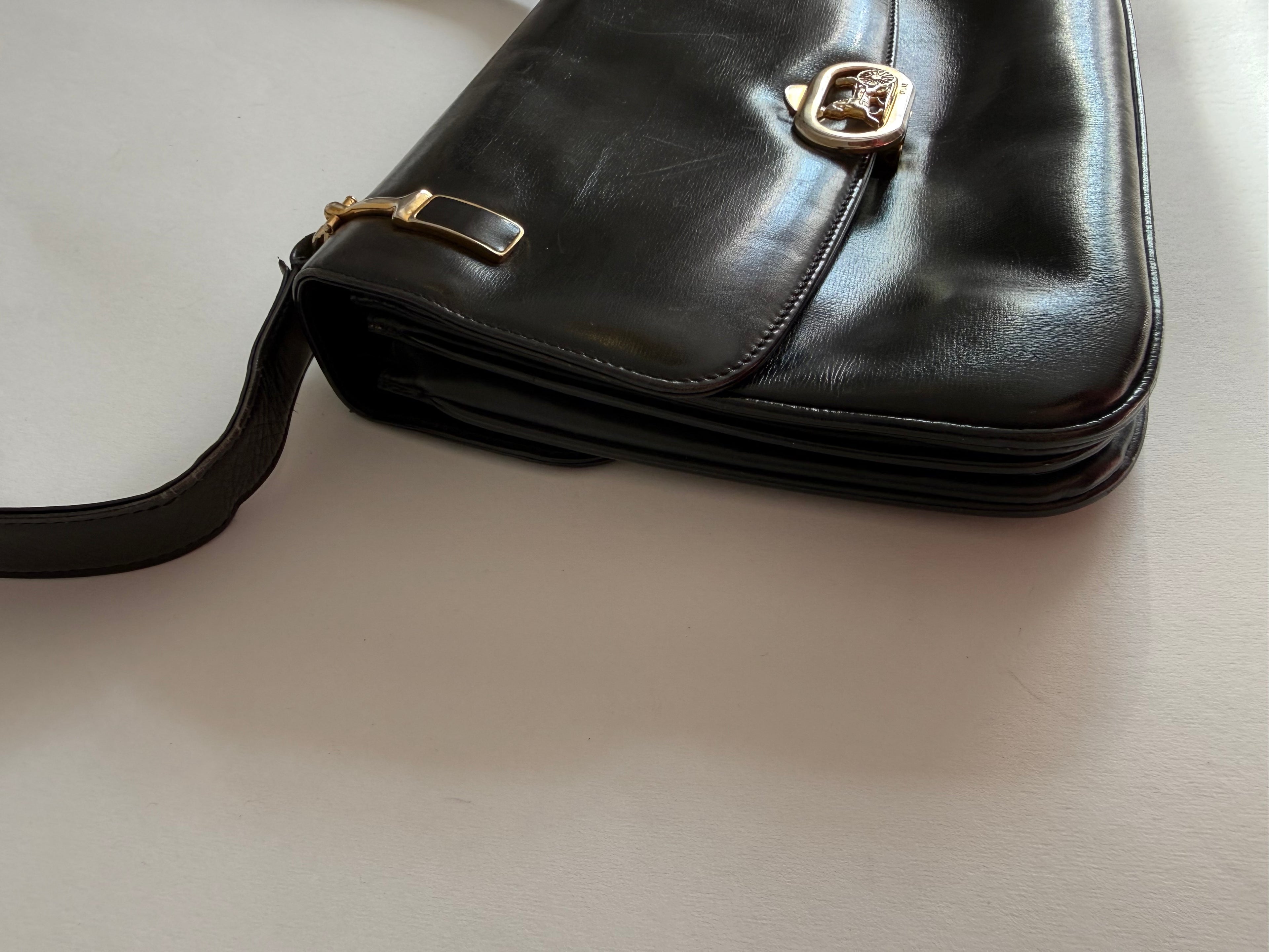 Céline Triomphe black handbag