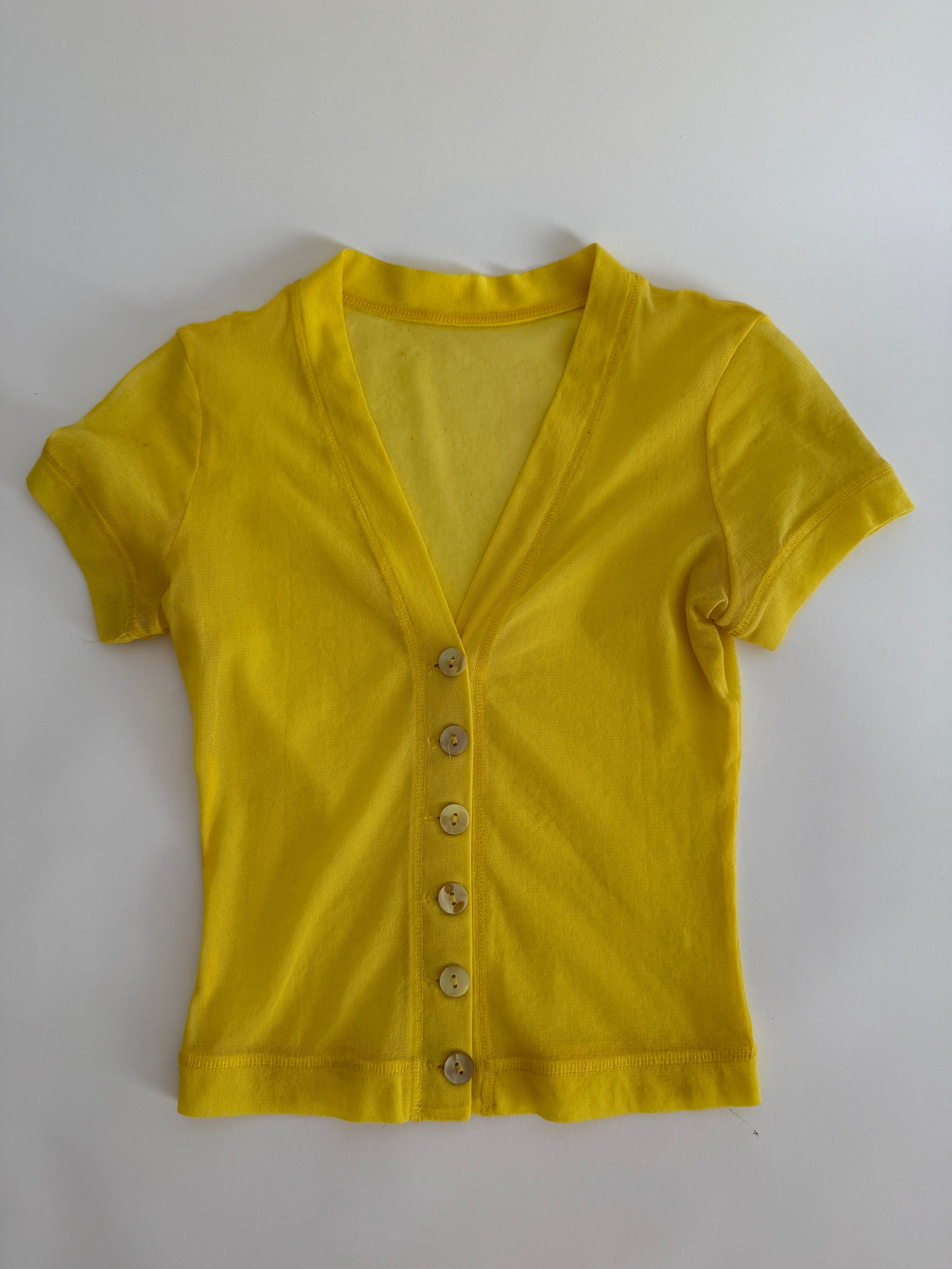 Plein Sud yellow top 2000s