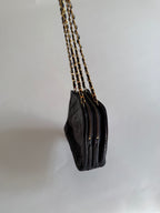 Chanel 70/80s dark blue chain bag