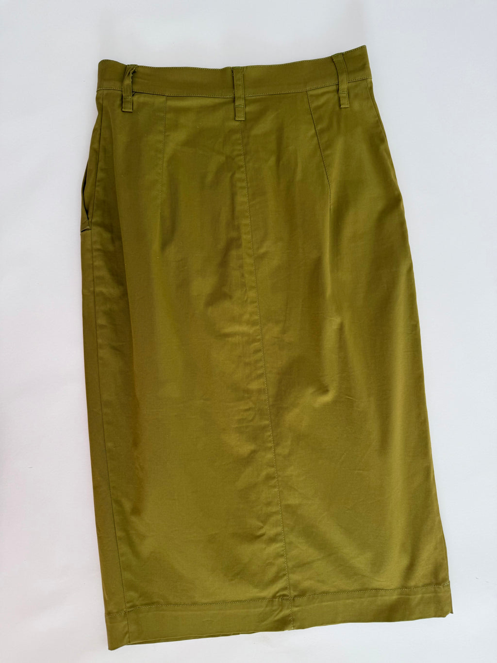 Sud par Faycal Amor olive knee-length skirt