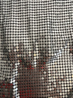 Genny vintage mettallic silver top