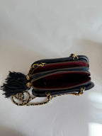 Chanel 70/80s dark blue chain bag