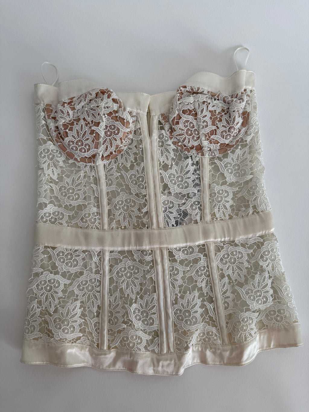 La Perla SS 2014 white Bustier Corset