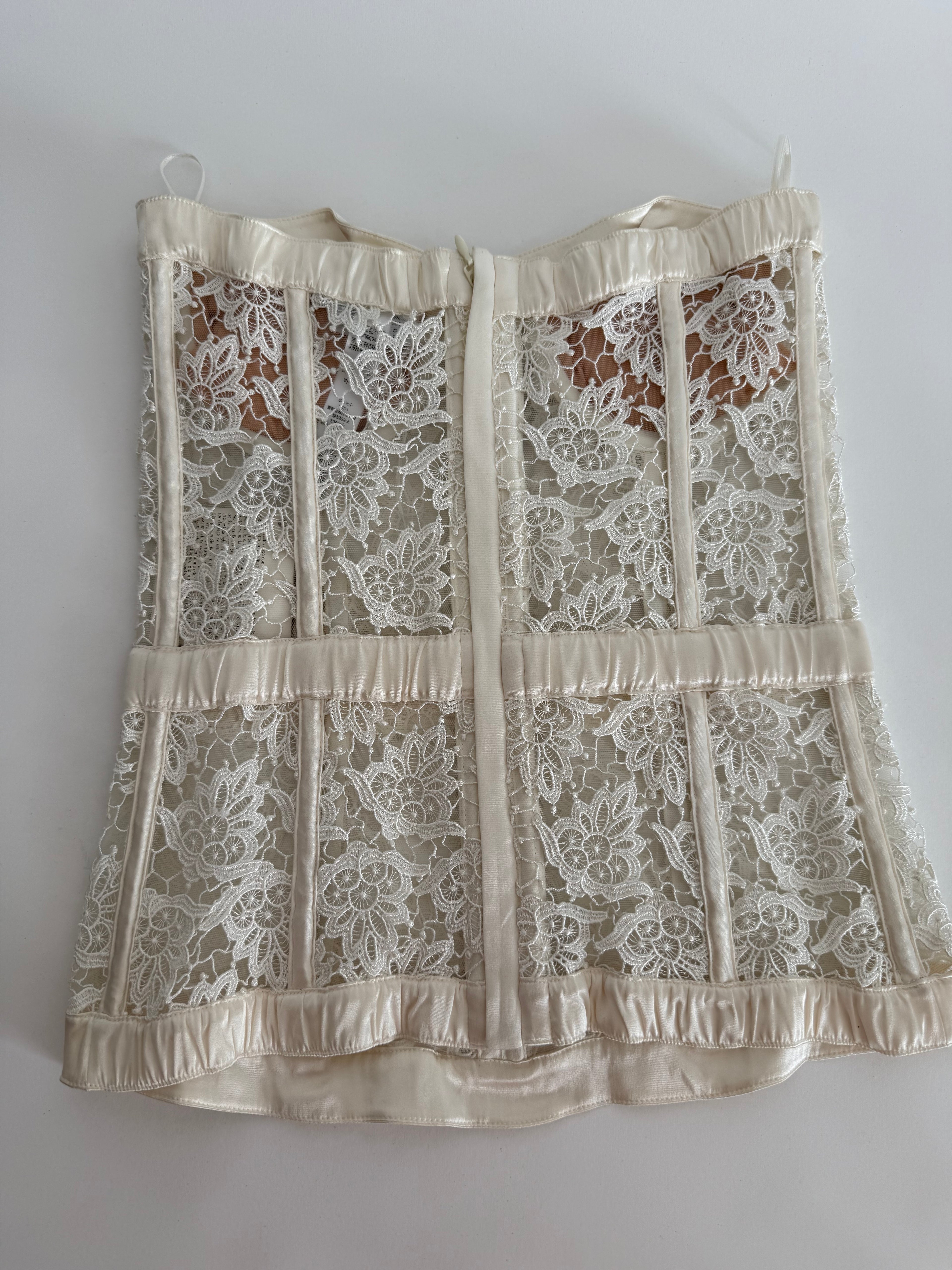 La Perla SS 2014 white Bustier Corset