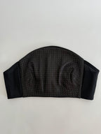 Plein Sud black leather bustier with mini studs 2000s
