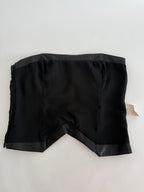 Insane laser cut Armani 2001 black leather bustier