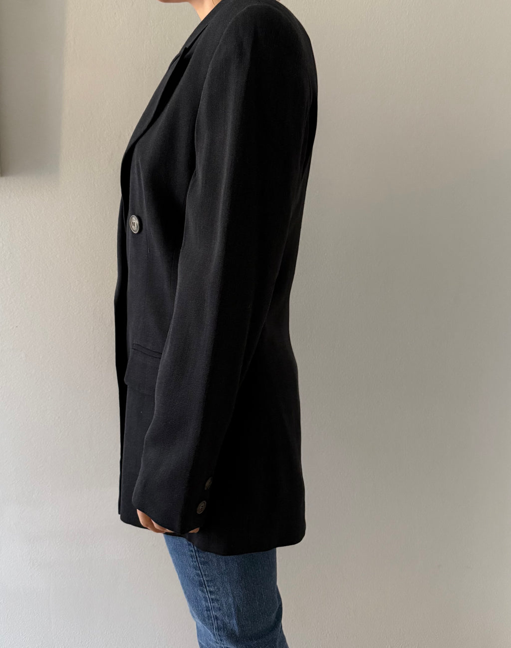 Vintage Karl Lagerfeld grey wool jacket 90s