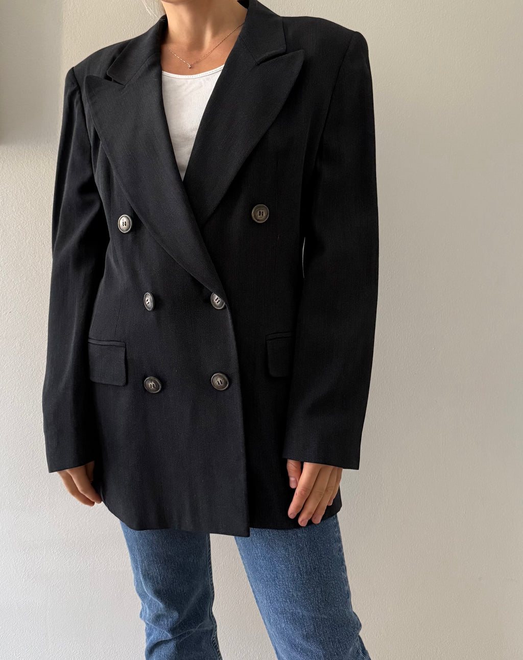 Vintage Karl Lagerfeld grey wool jacket 90s