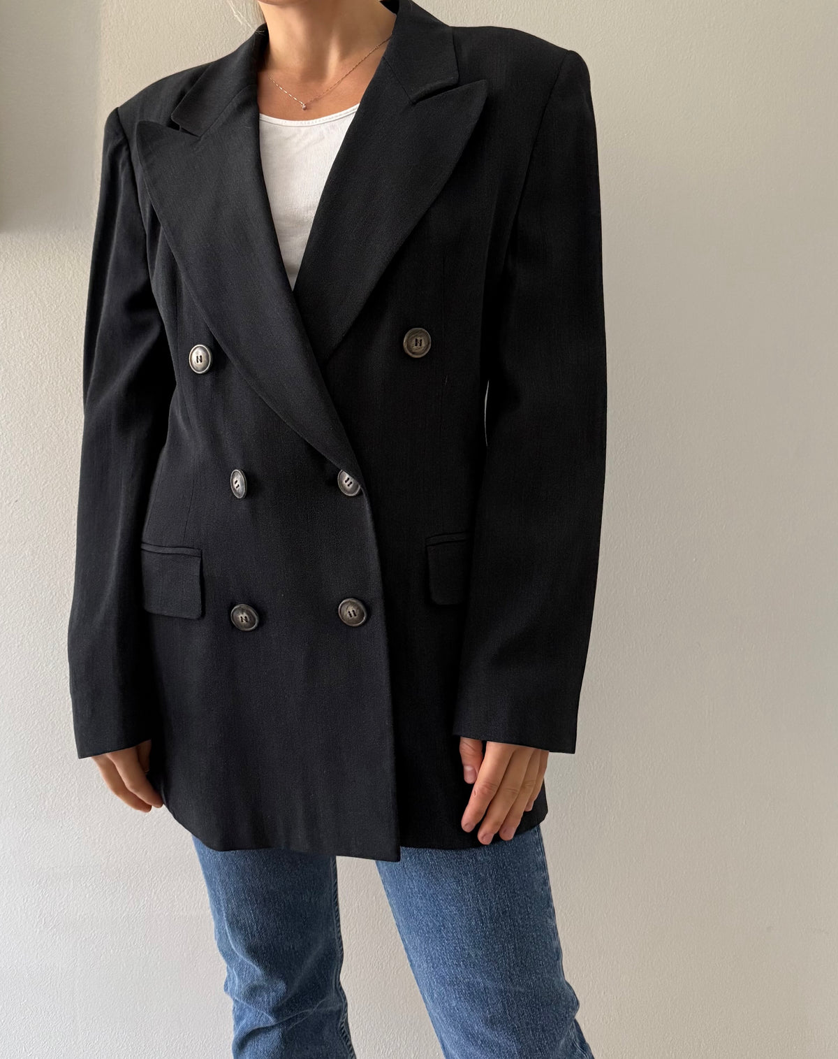 Vintage Karl Lagerfeld grey wool jacket 90s
