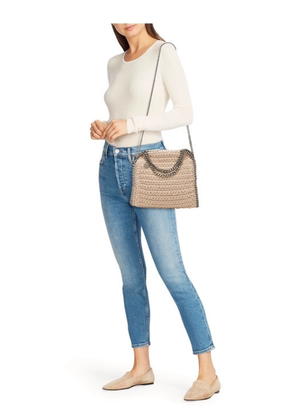 Stella McCartney Falabella mini tote crochet