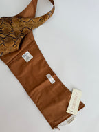 Rare Genny SS 1998 Runway leather bare back top new