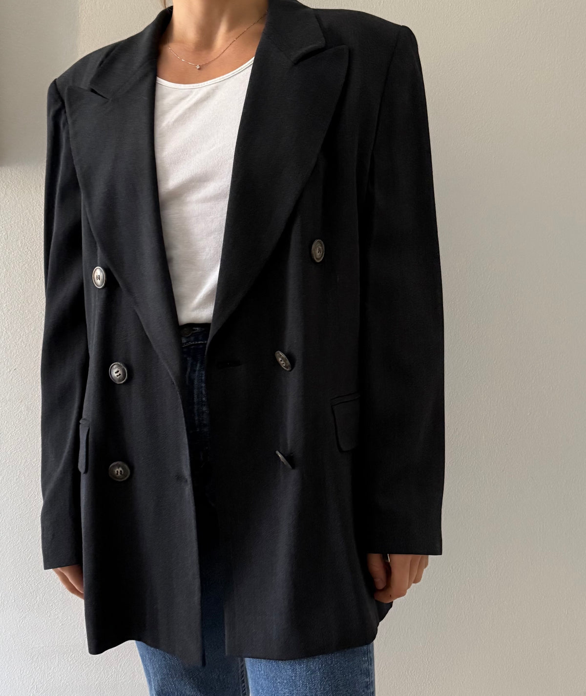 Vintage Karl Lagerfeld grey wool jacket 90s