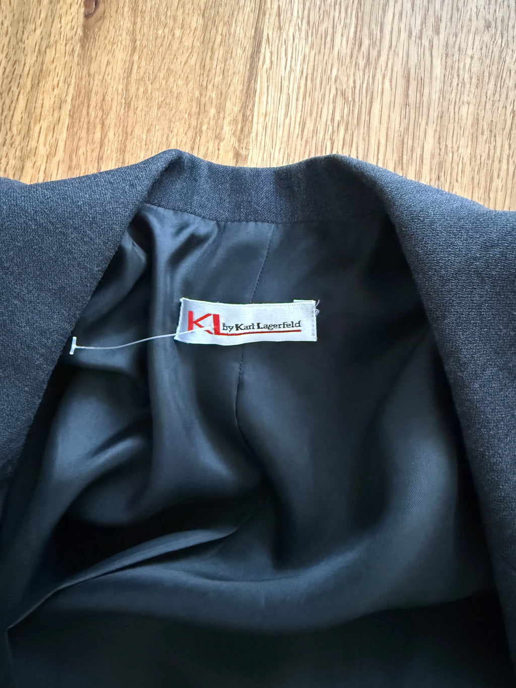 Vintage Karl Lagerfeld grey wool jacket 90s