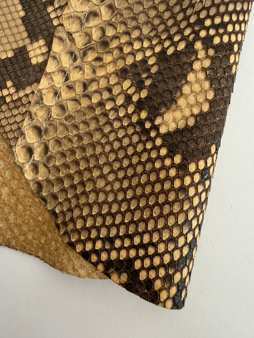 Rare top vintage leather python bare back 90s