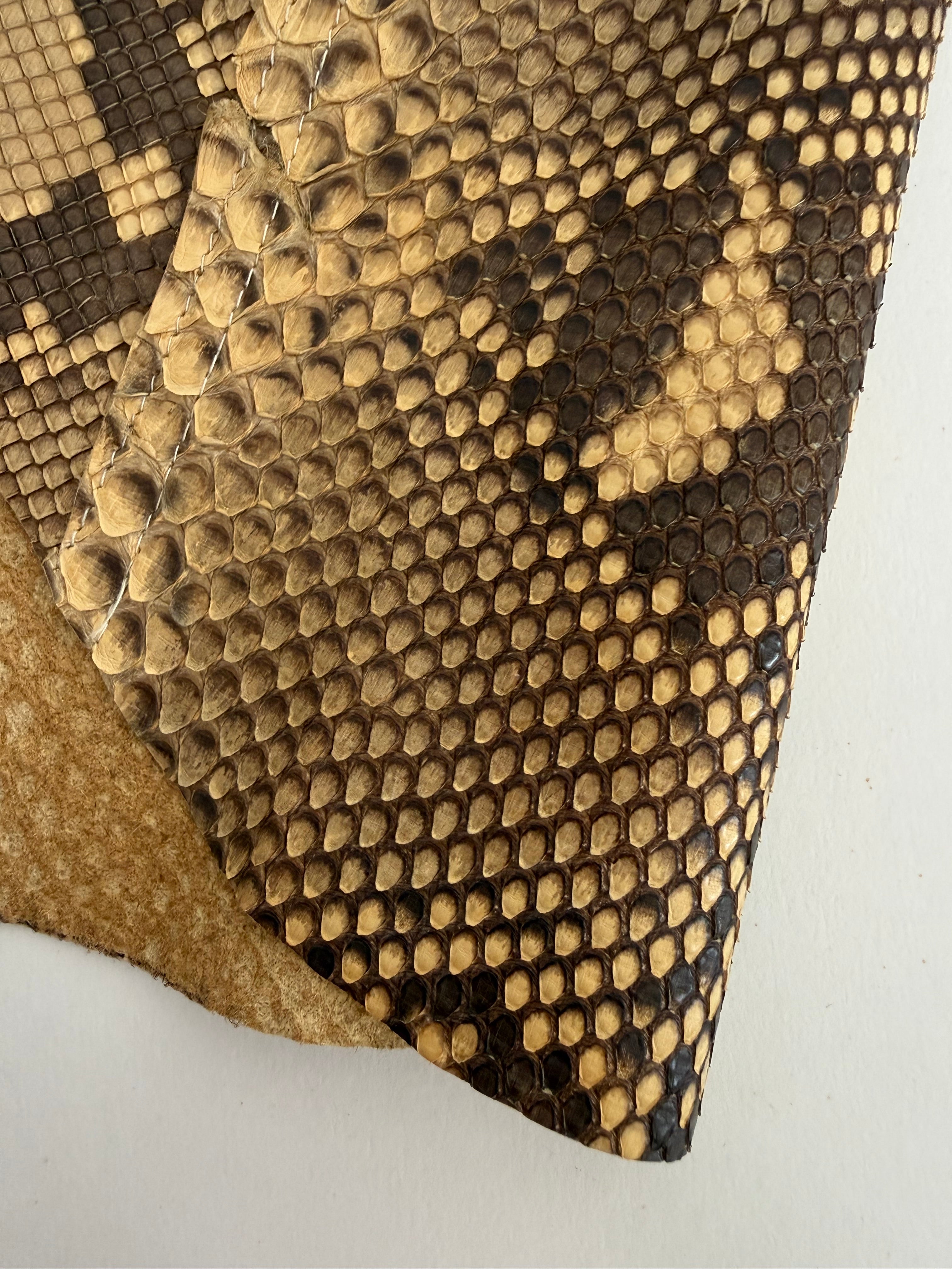Rare top vintage leather python bare back 90s