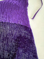 Gianfranco Ferrè purple sequin bare back top 90s