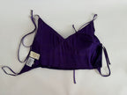 Gianfranco Ferrè purple sequin bare back top 90s