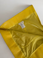 Rare Genny SS 1998 Runway yellow leather mini dress