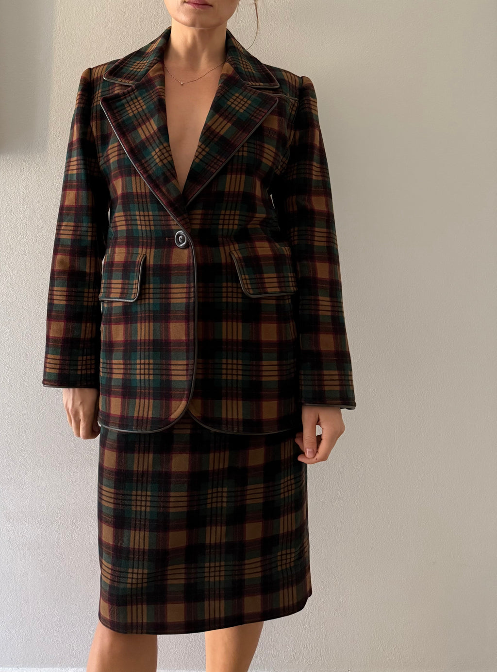 Saint Laurent rive gauche 80s set tailleur