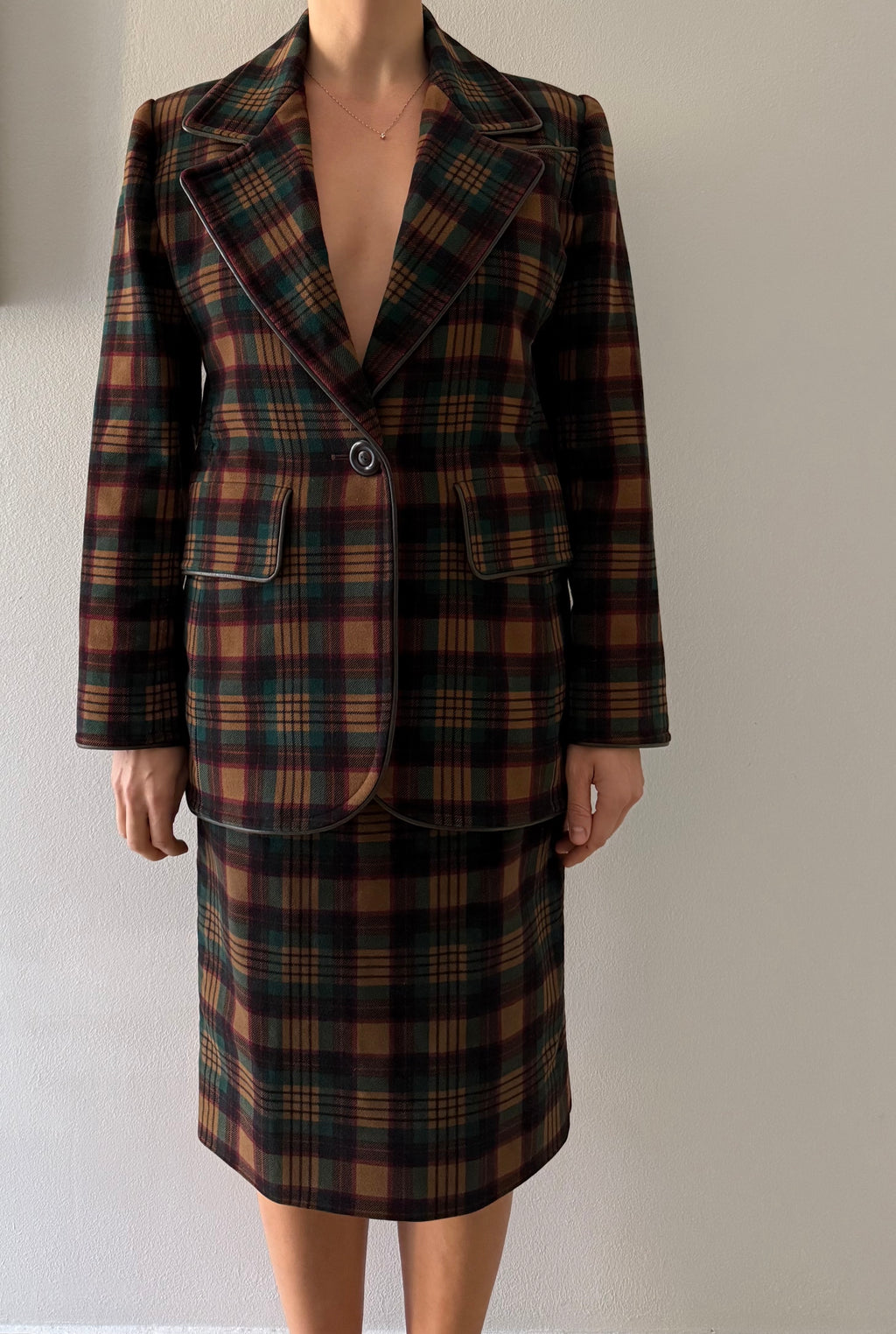 Saint Laurent rive gauche 80s set tailleur