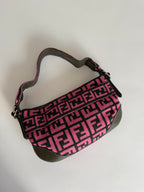 Fendi Zucca one belt knit wool pink