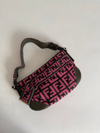 Fendi Zucca one belt knit wool pink
