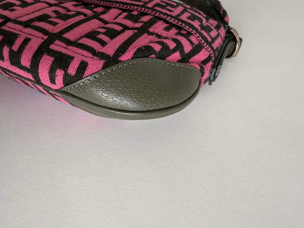 Fendi Zucca one belt knit wool pink