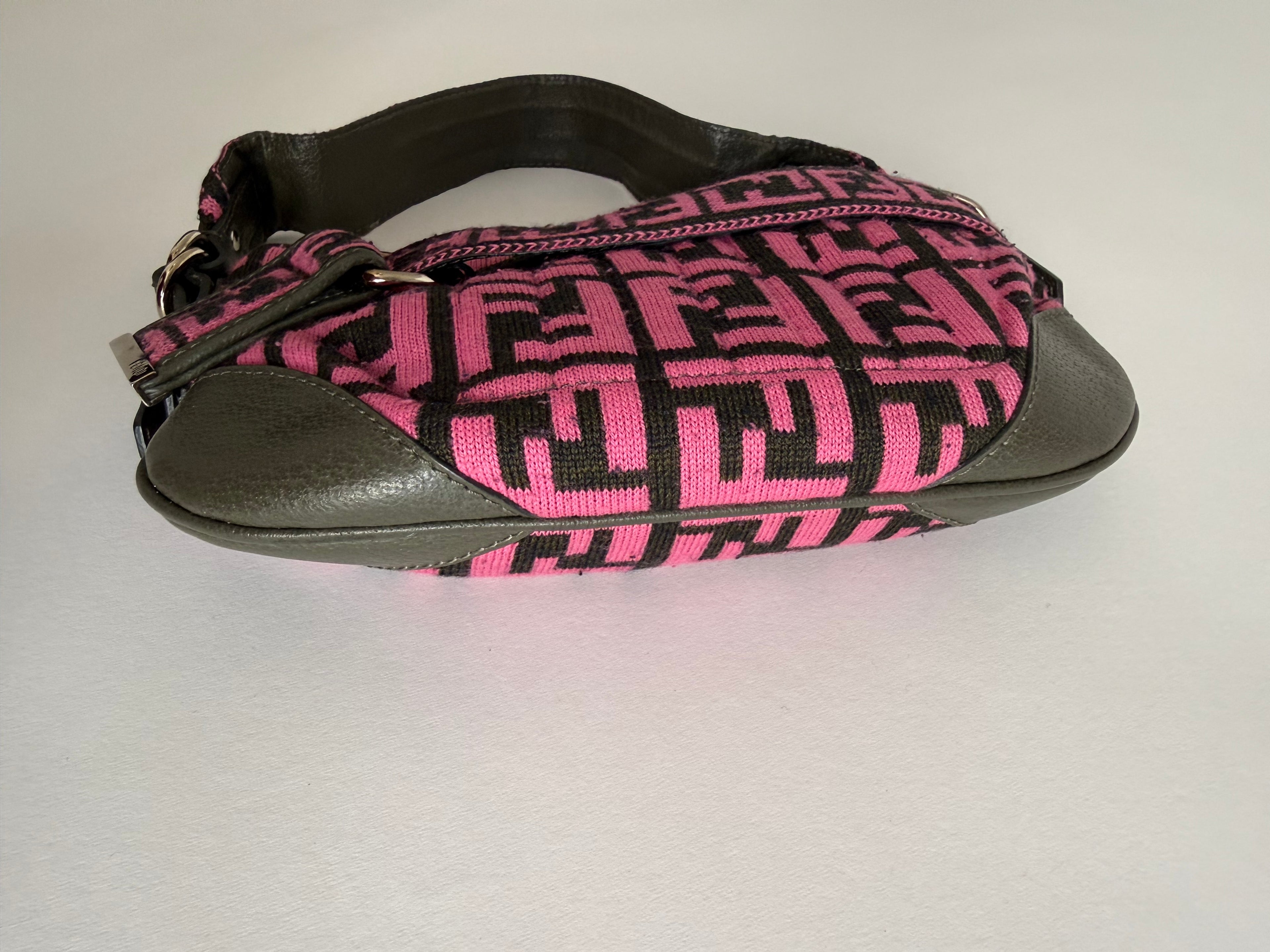 Fendi Zucca one belt knit wool pink