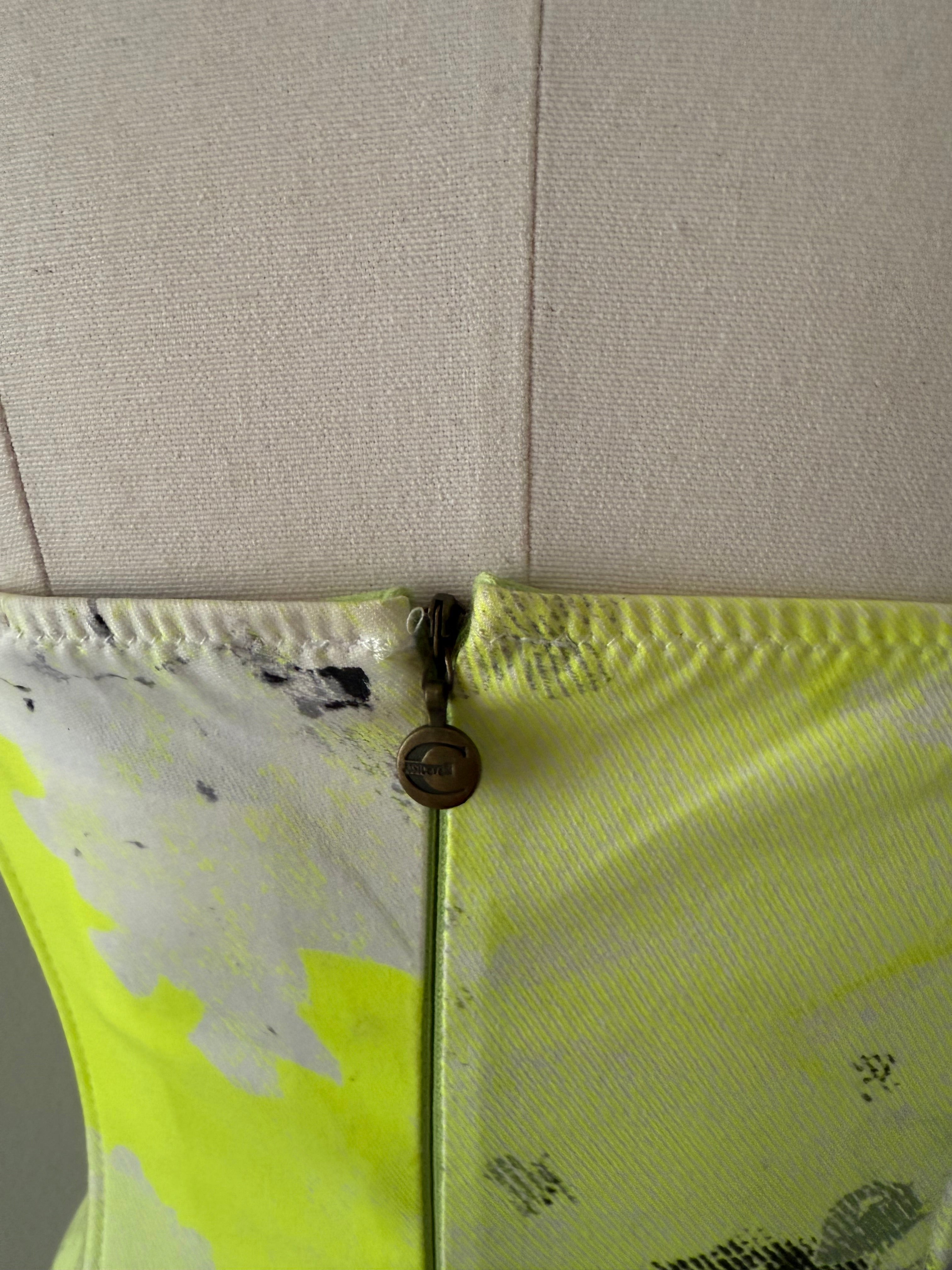 Just Cavalli fluo mini dress early 2000s