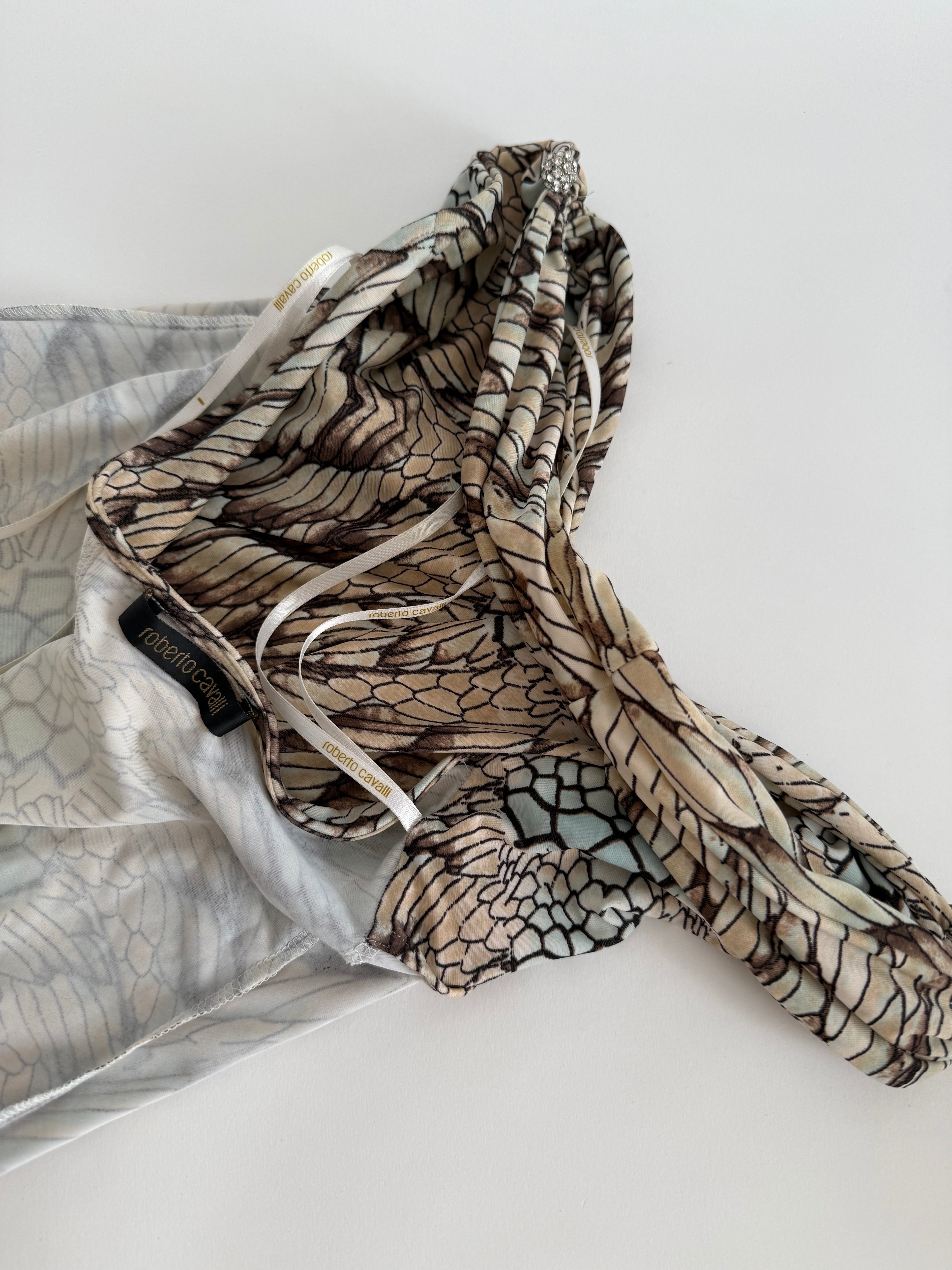 Roberto Cavalli SS 2006 dress open back with shawl