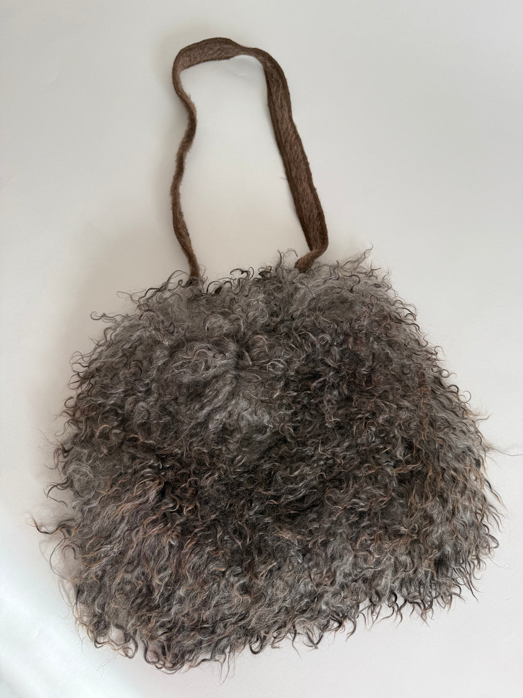 Fendi 90s mongolian fur bag