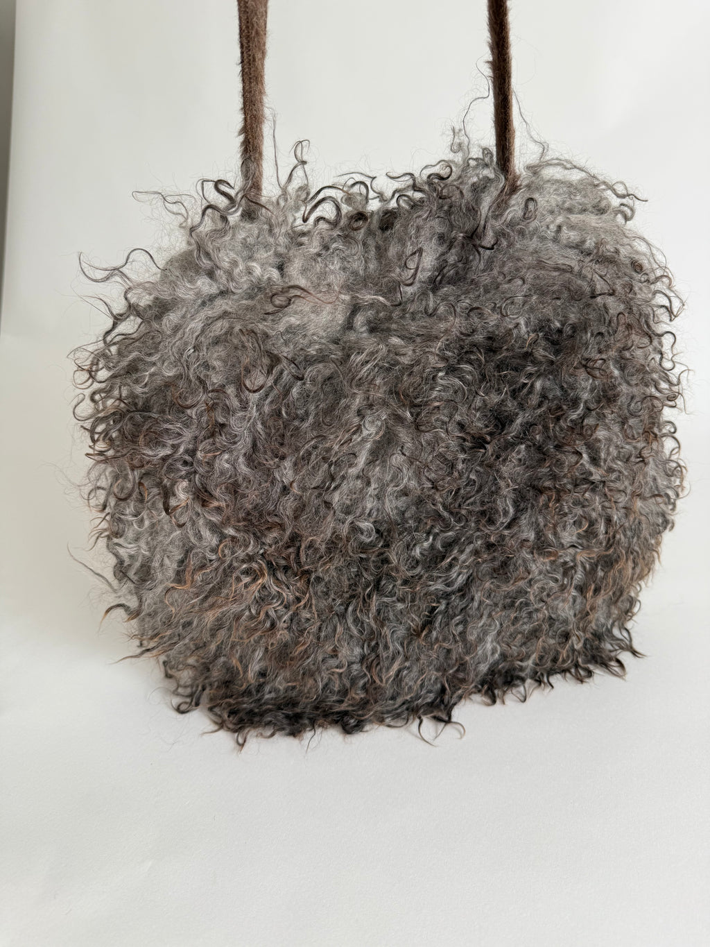 Fendi 90s mongolian fur bag