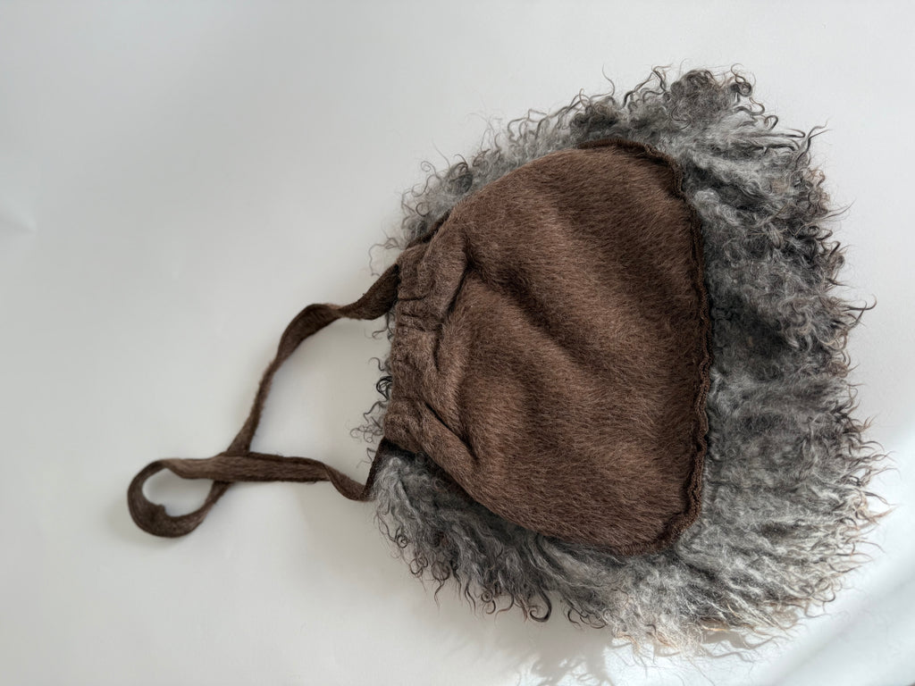 Fendi 90s mongolian fur bag