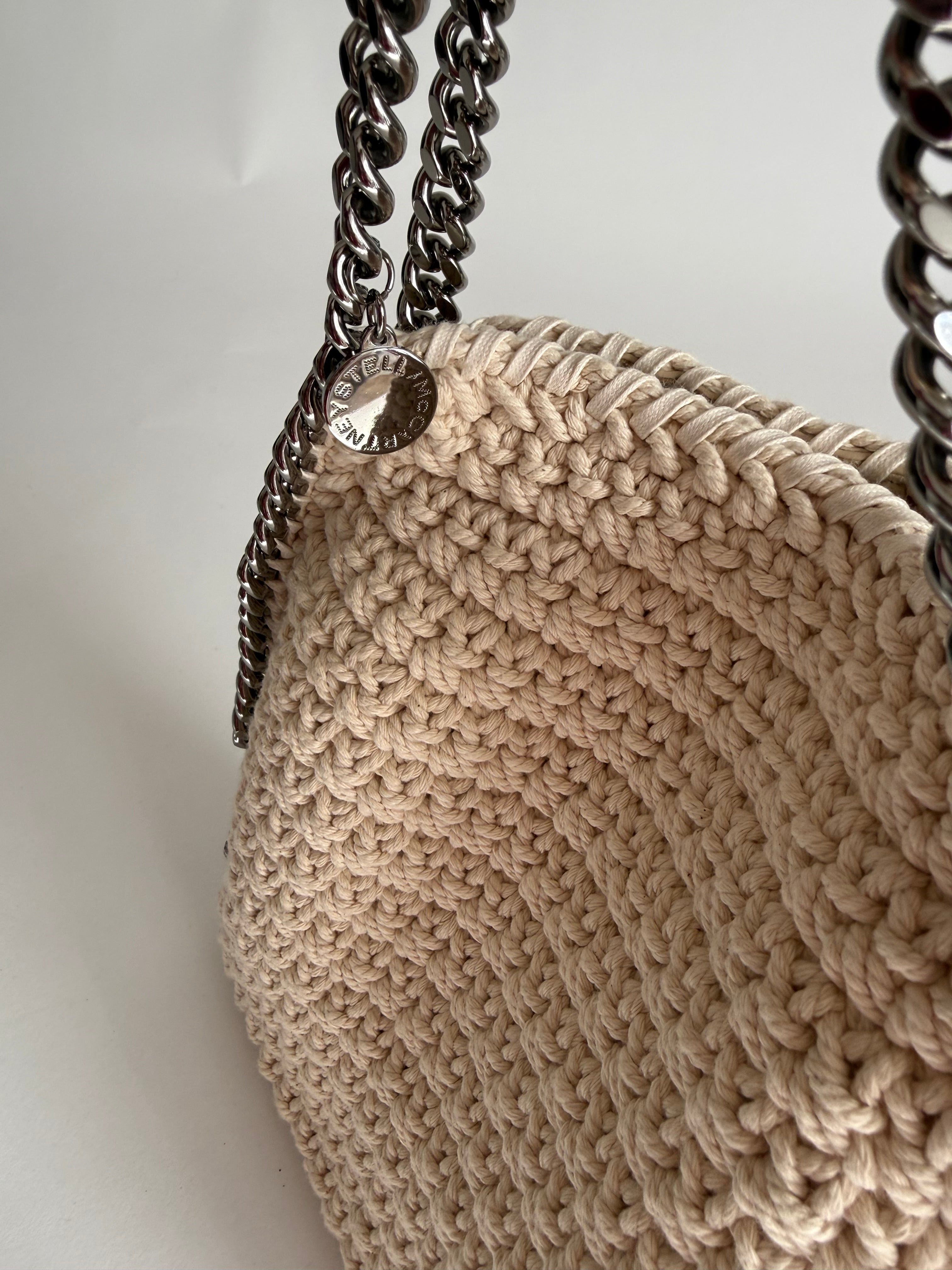 Stella McCartney Falabella mini tote crochet