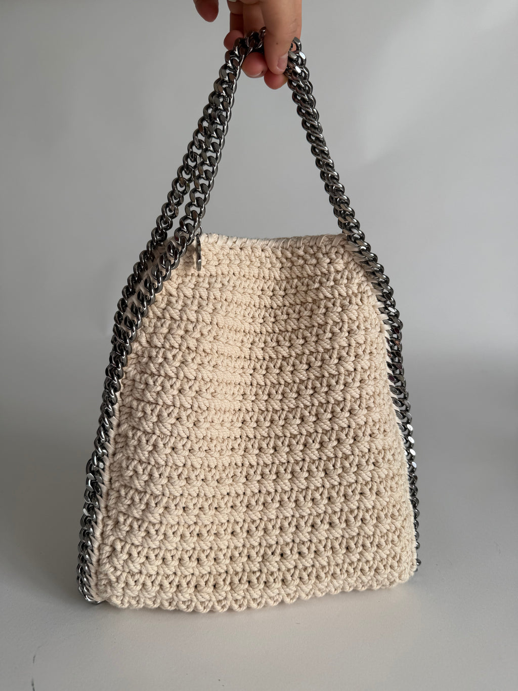 Stella McCartney Falabella mini tote crochet