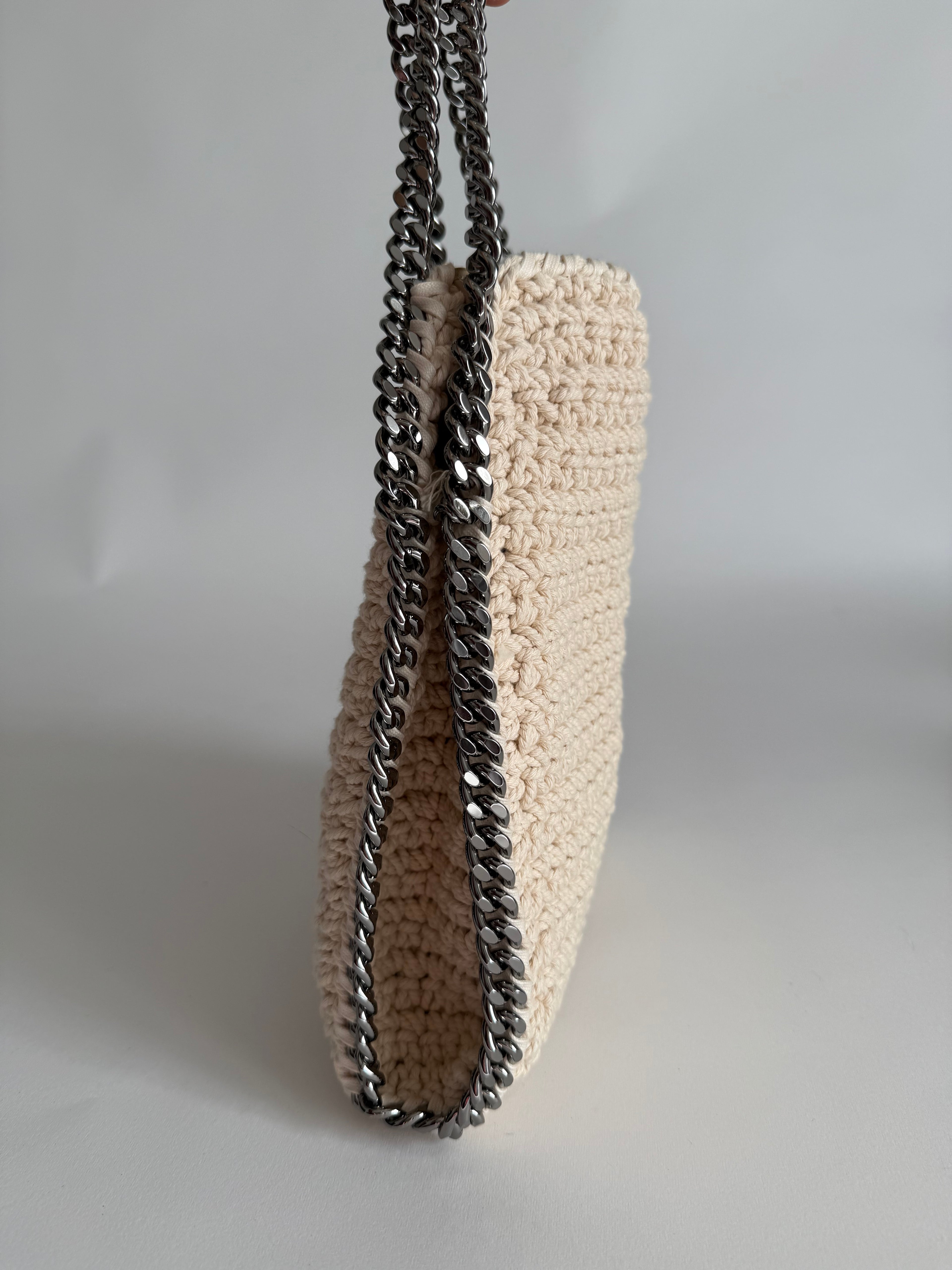 Stella McCartney Falabella mini tote crochet