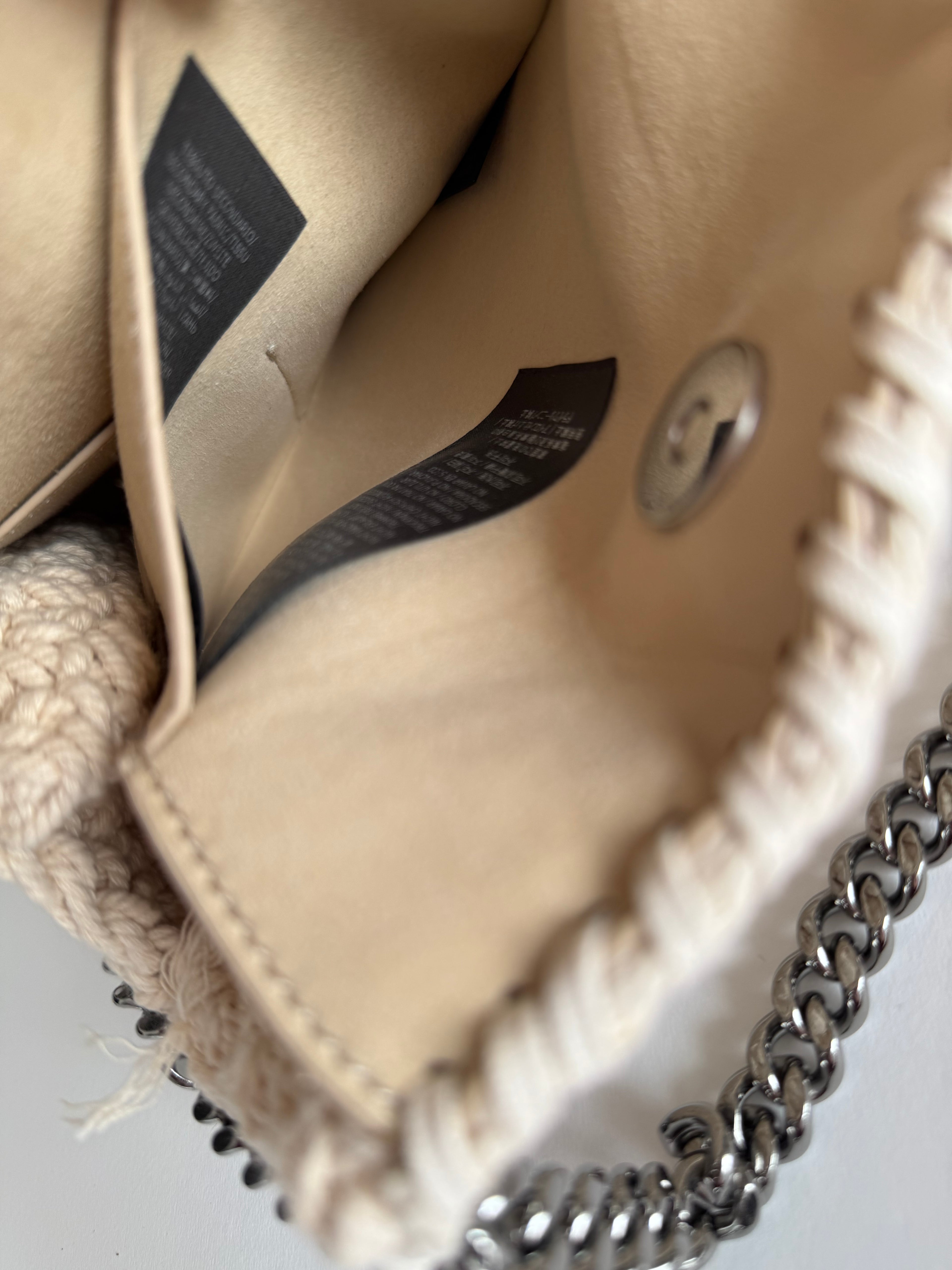 Stella McCartney Falabella mini tote crochet