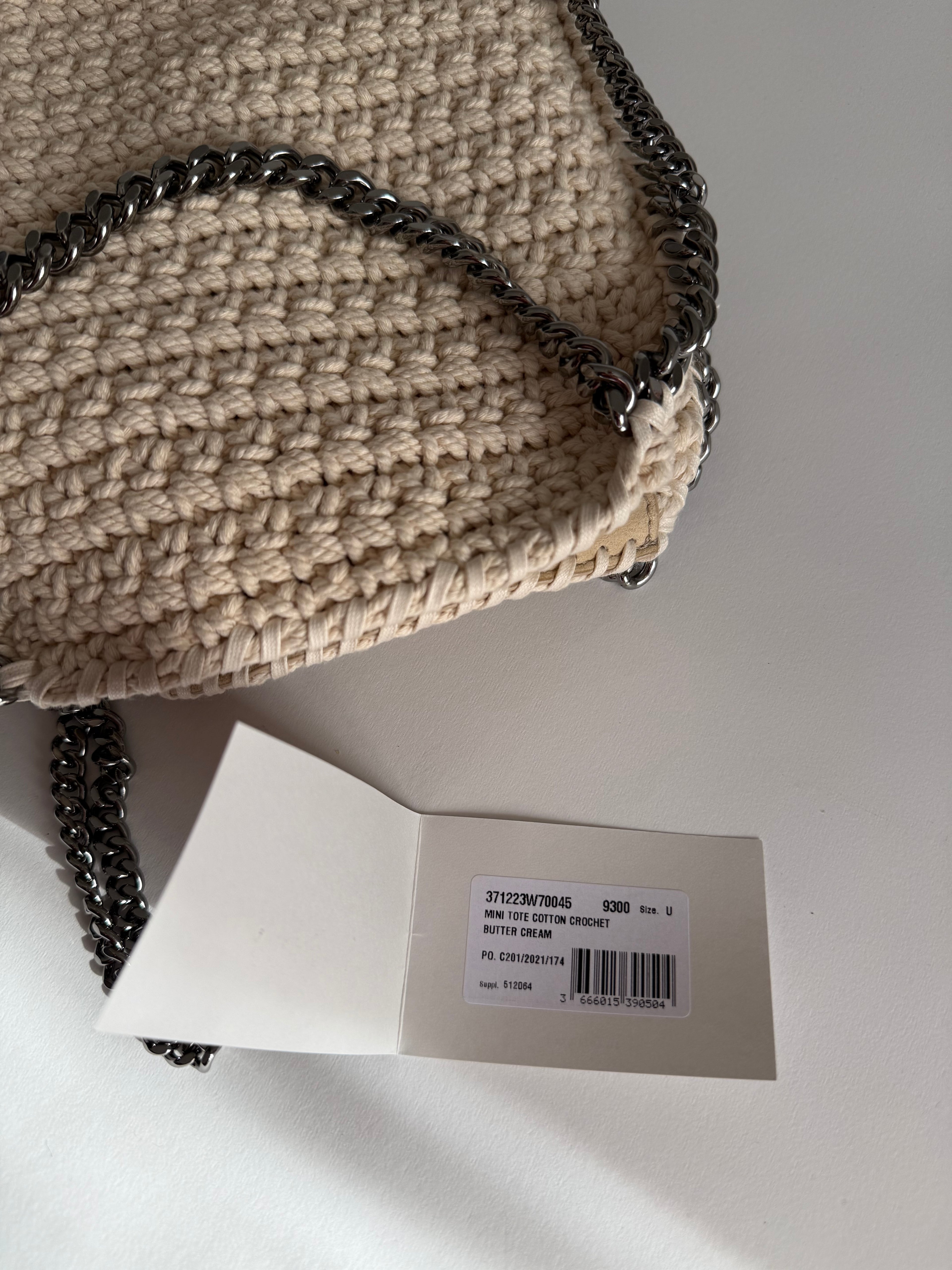 Stella McCartney Falabella mini tote crochet