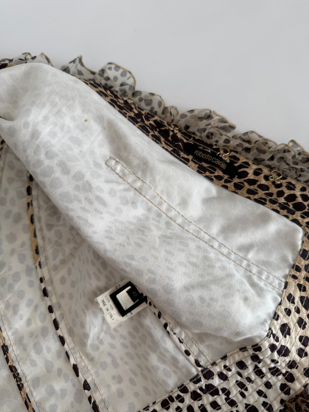 Roberto Cavalli SS 2005 leopard print cotton jacket