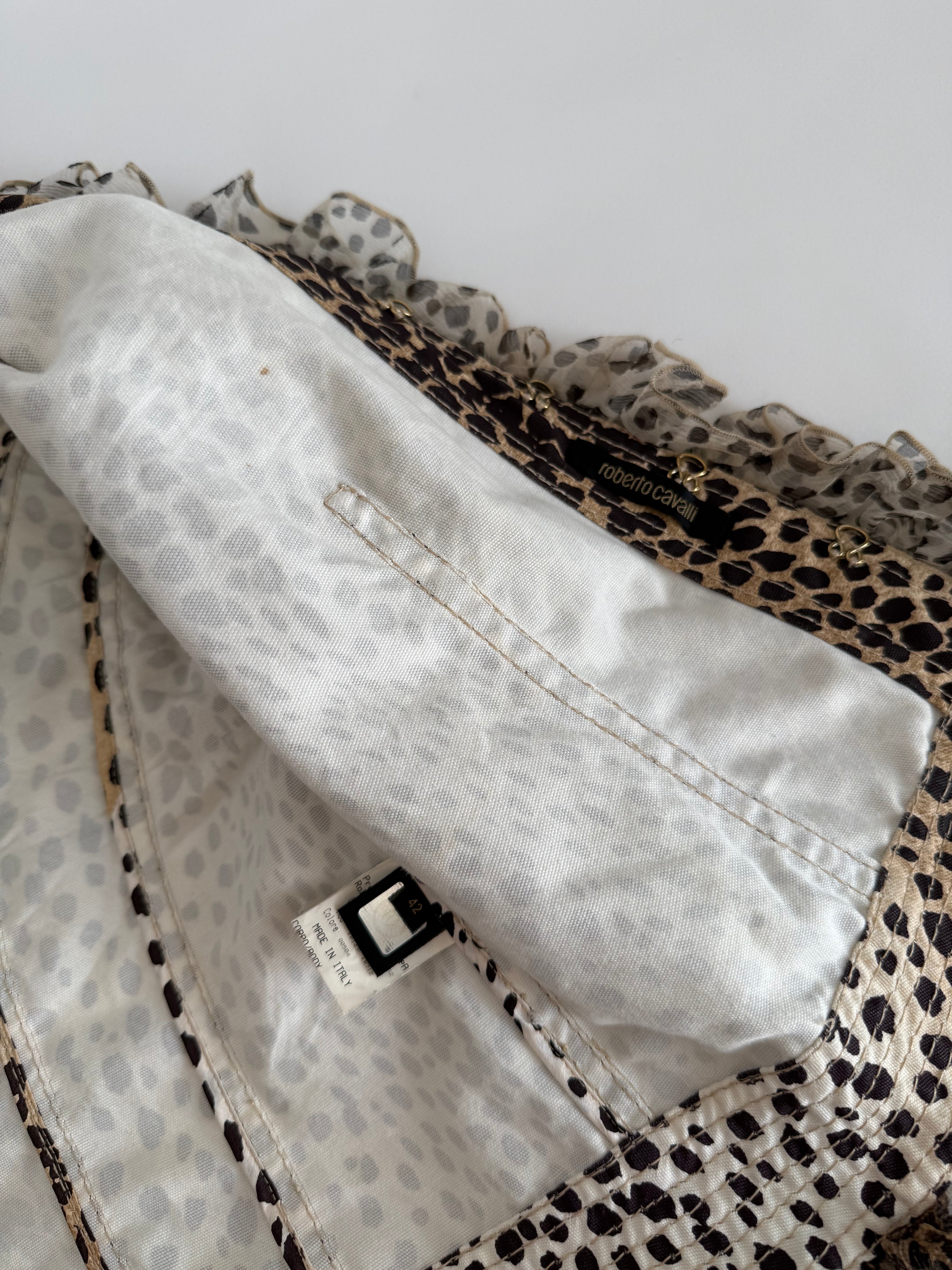 Roberto Cavalli SS 2005 leopard print cotton jacket